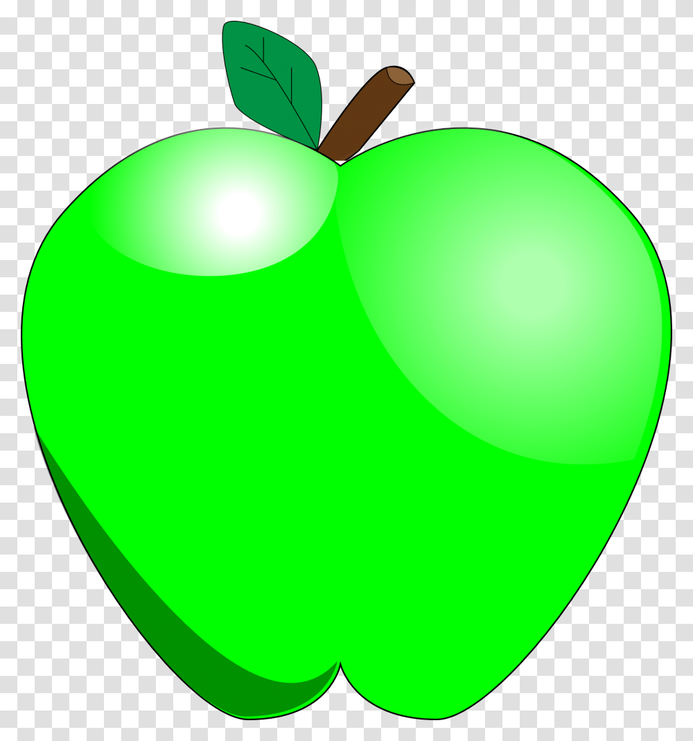 Fileshiny Green Applesvg Wikimedia Commons Green Teacher Apple, Plant, Fruit, Food, Ball Transparent Png