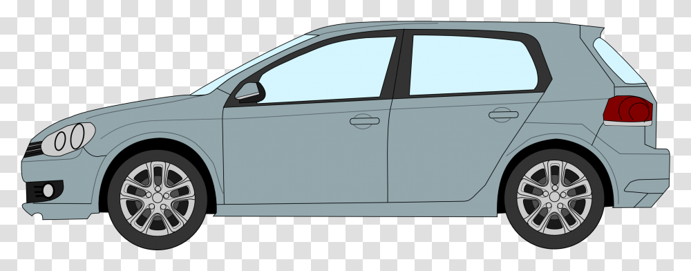 Filevw Golf 6 Profile Drawingpng Wikimedia Commons Car, Sedan, Vehicle, Transportation, Tire Transparent Png