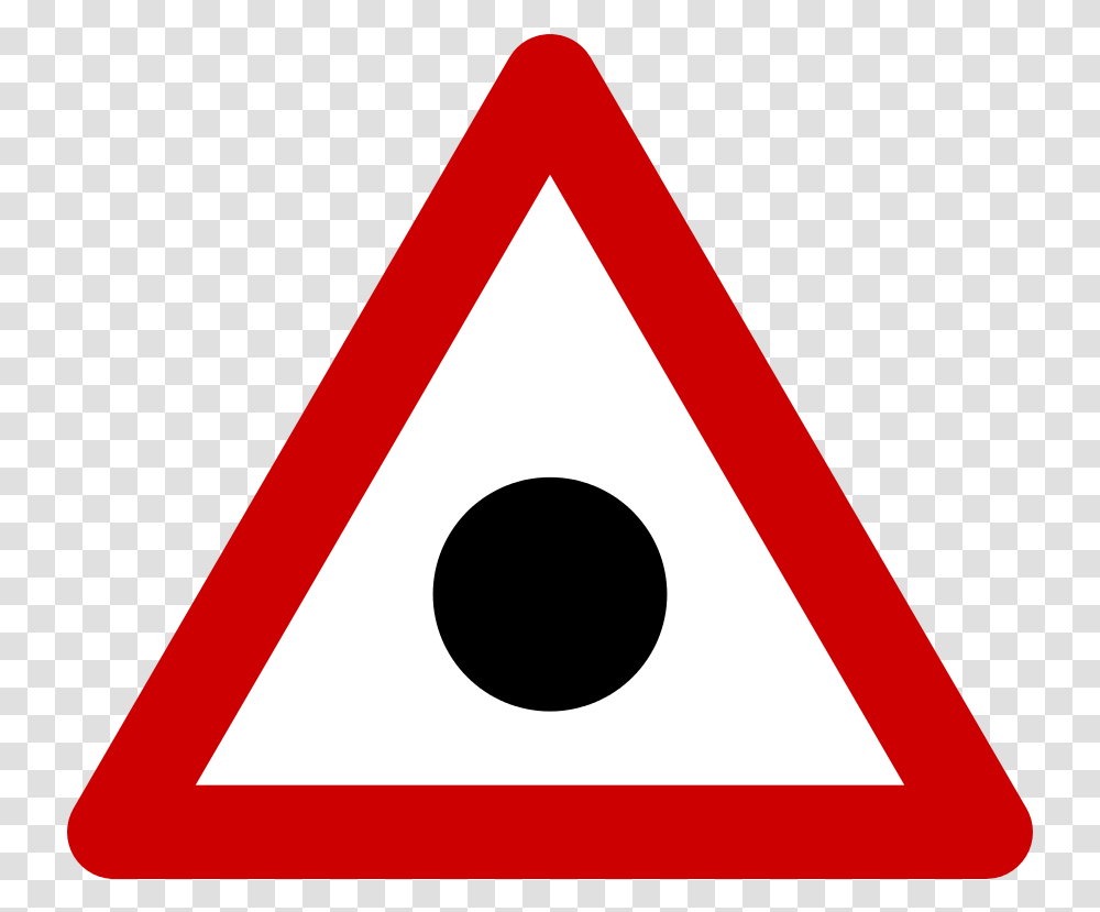 Filewarning Sign Blind Spotsvg Wikimedia Commons Animals Crossing Road Sign, Triangle, Symbol Transparent Png