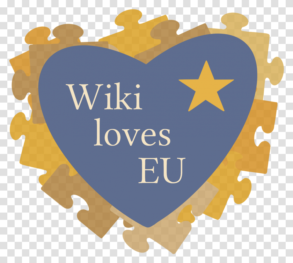 Filewiki Loves Eu Logo Rgb Backgroundpng Heart, Outdoors, Nature, Text, Gold Transparent Png