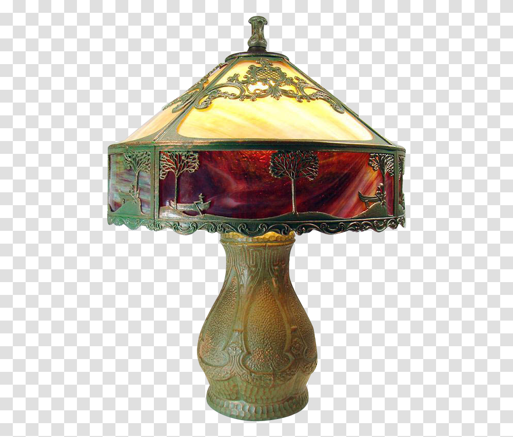 Filigree Border, Lamp, Lampshade, Table Lamp, Furniture Transparent Png