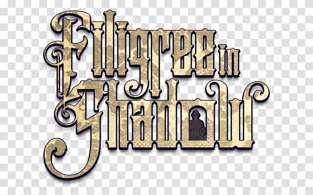Filigree In Shadow Calligraphy, Alphabet, Word, Poster Transparent Png