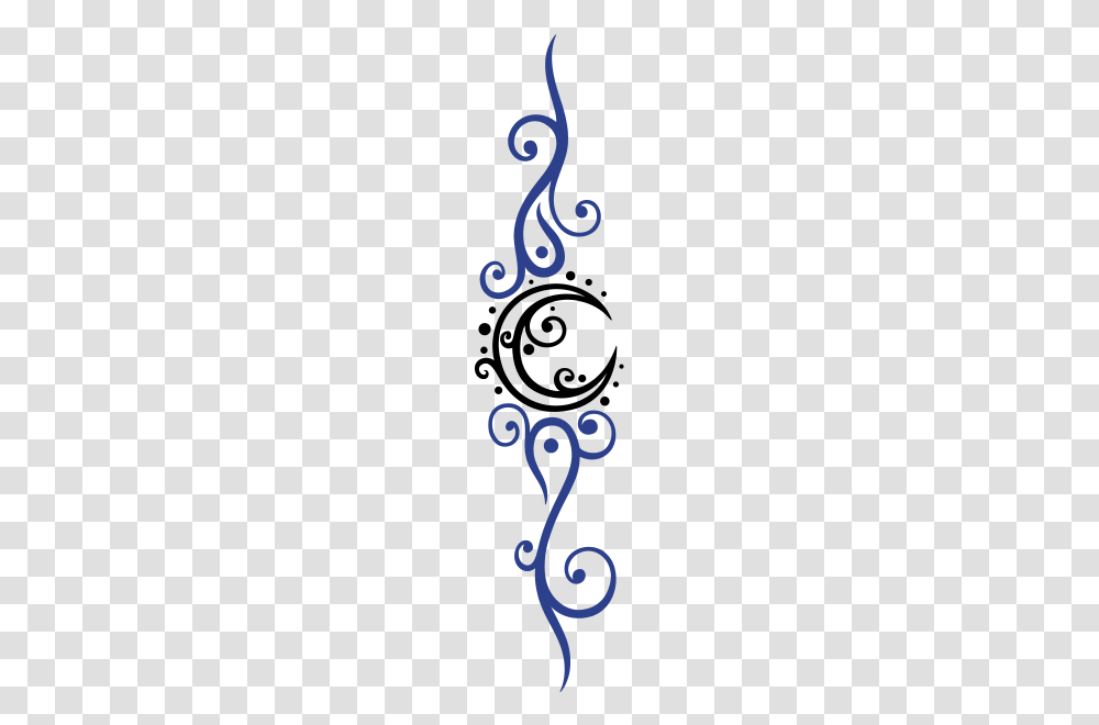 Filigree Moon With Stars, Alphabet, Logo Transparent Png