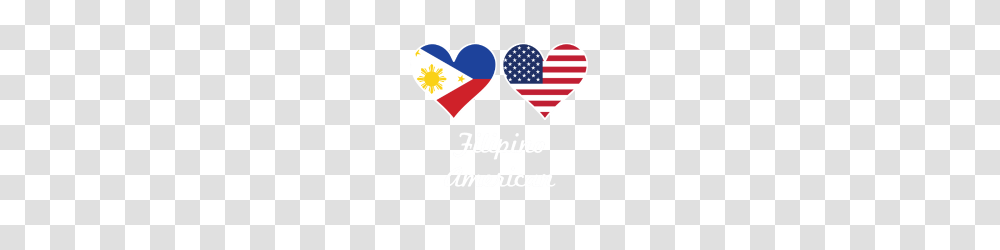 Filipino American Flag Hearts, Label, Sticker, Logo Transparent Png