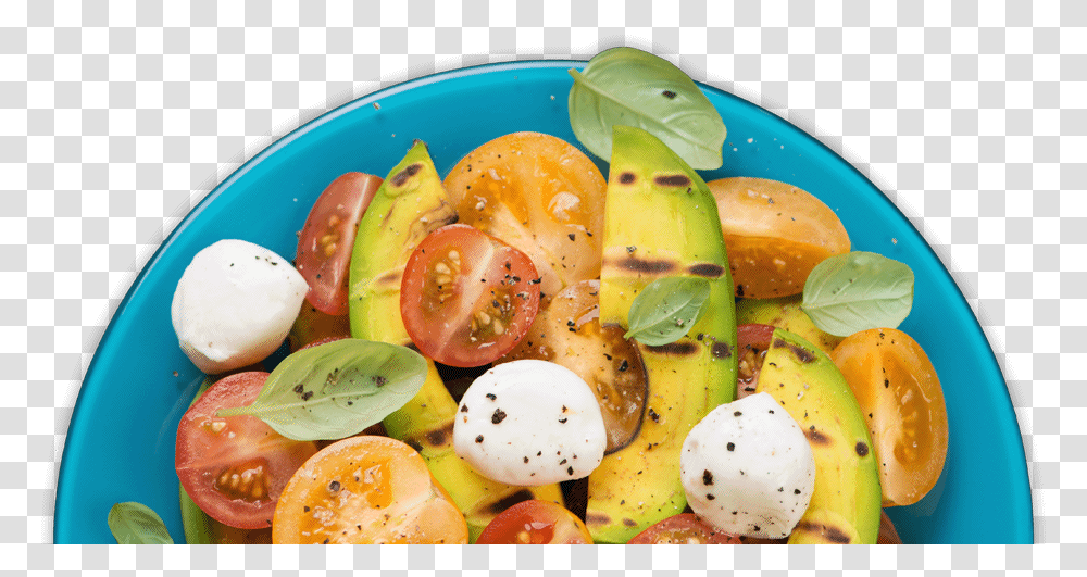 Fill Half Your Plate With Fruits And Veggies Fruit And Vegetables In Plate, Food, Plant, Dish, Meal Transparent Png