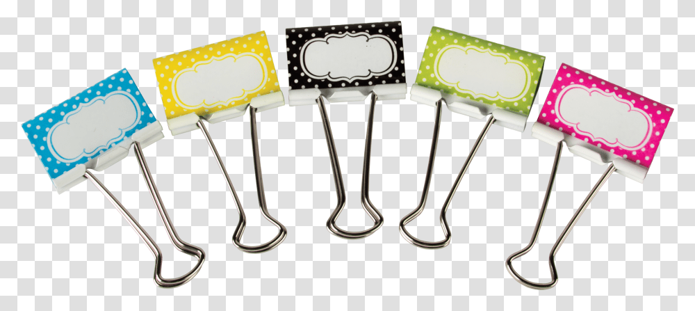 Fill In Polka Dots Large Binder Clips Binderclips, Cutlery, Spoon Transparent Png