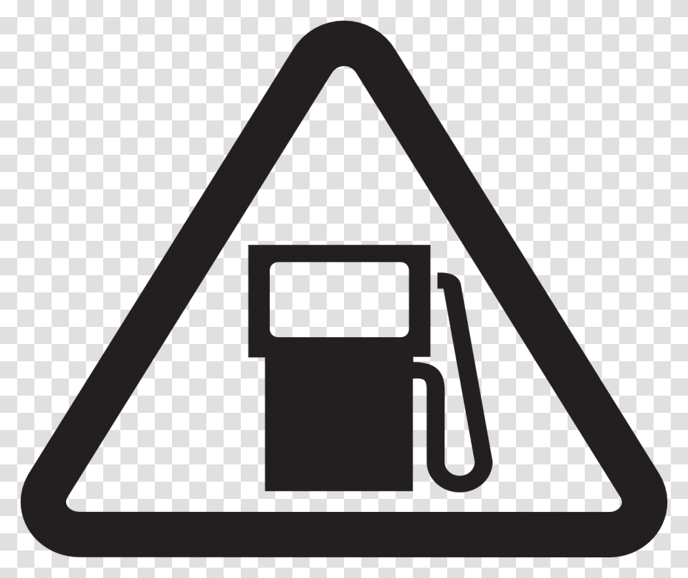 Fill It Up Sign, Triangle, Machine, Gas Station, Pump Transparent Png