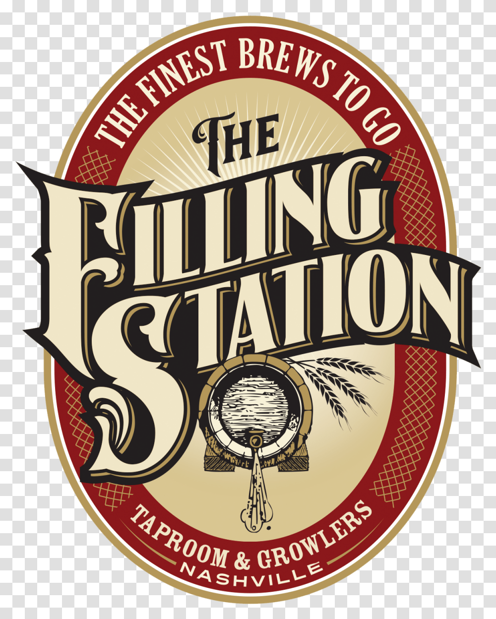 Filling Station, Label, Beverage, Alcohol Transparent Png
