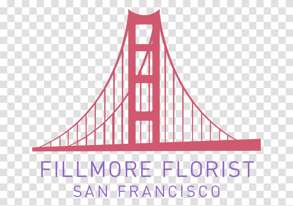 Fillmore Florist San Francisco San Francisco California Clip Art, Bridge, Building, Suspension Bridge Transparent Png