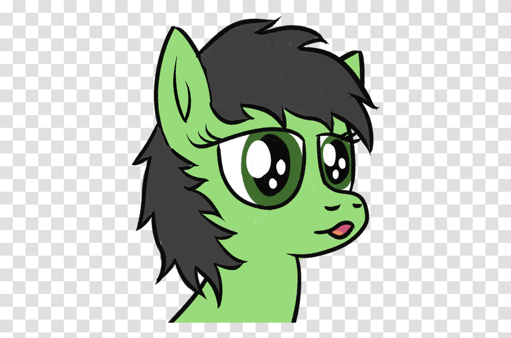 Filly Anon Fictional Character, Green, Graphics, Art, Face Transparent Png
