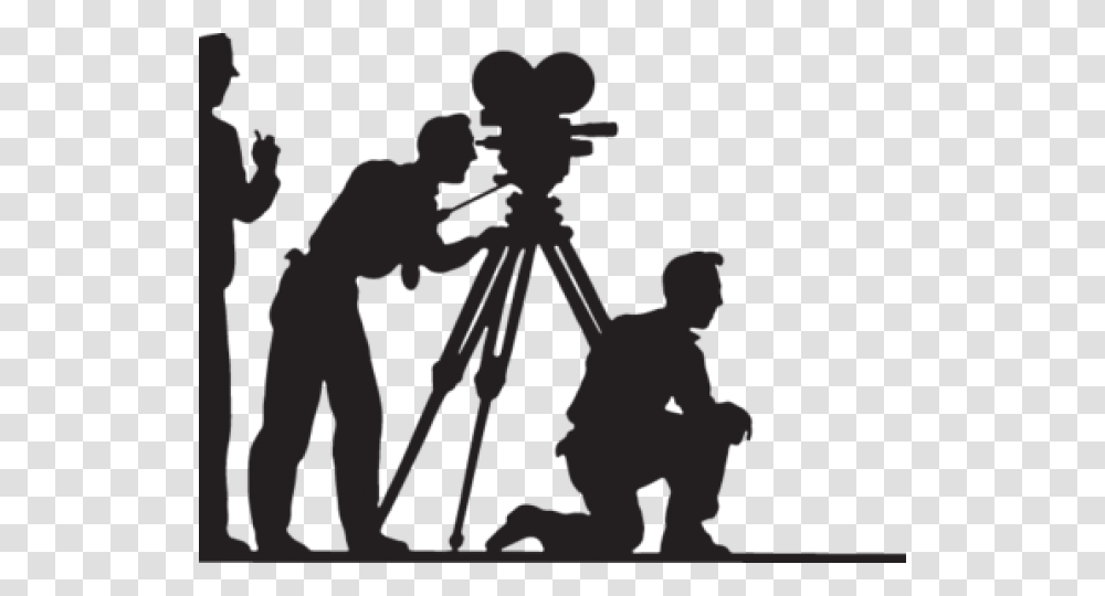 Film Camera Clipart Crew Movie, Person, Human, People, Silhouette Transparent Png