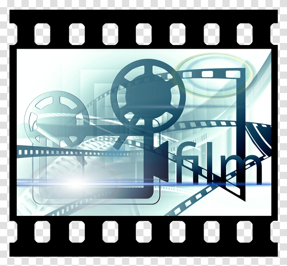 Film Clipart Movie Projector Youtube Powerpoint Template, Steering Wheel, Machine Transparent Png