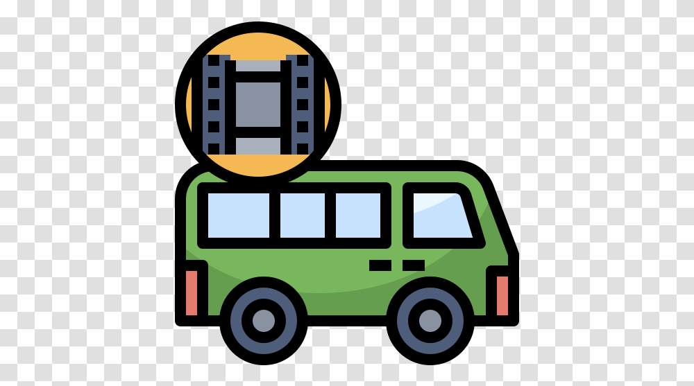 Film Distribution Commercial Vehicle, Transportation, Bus, Van, Fire Truck Transparent Png