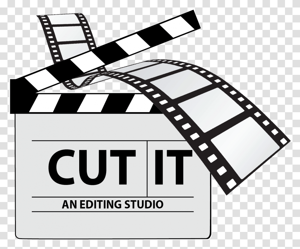 Film Editing Cinema Film Clipart Download 17341263 Video Editing Studio Logo, Game, Indoors, Interior Design, Text Transparent Png