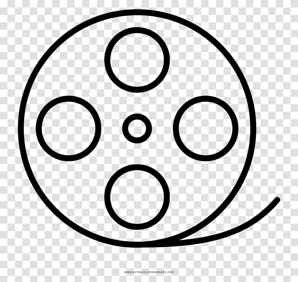 Film Reel Coloring Page, Gray, World Of Warcraft Transparent Png