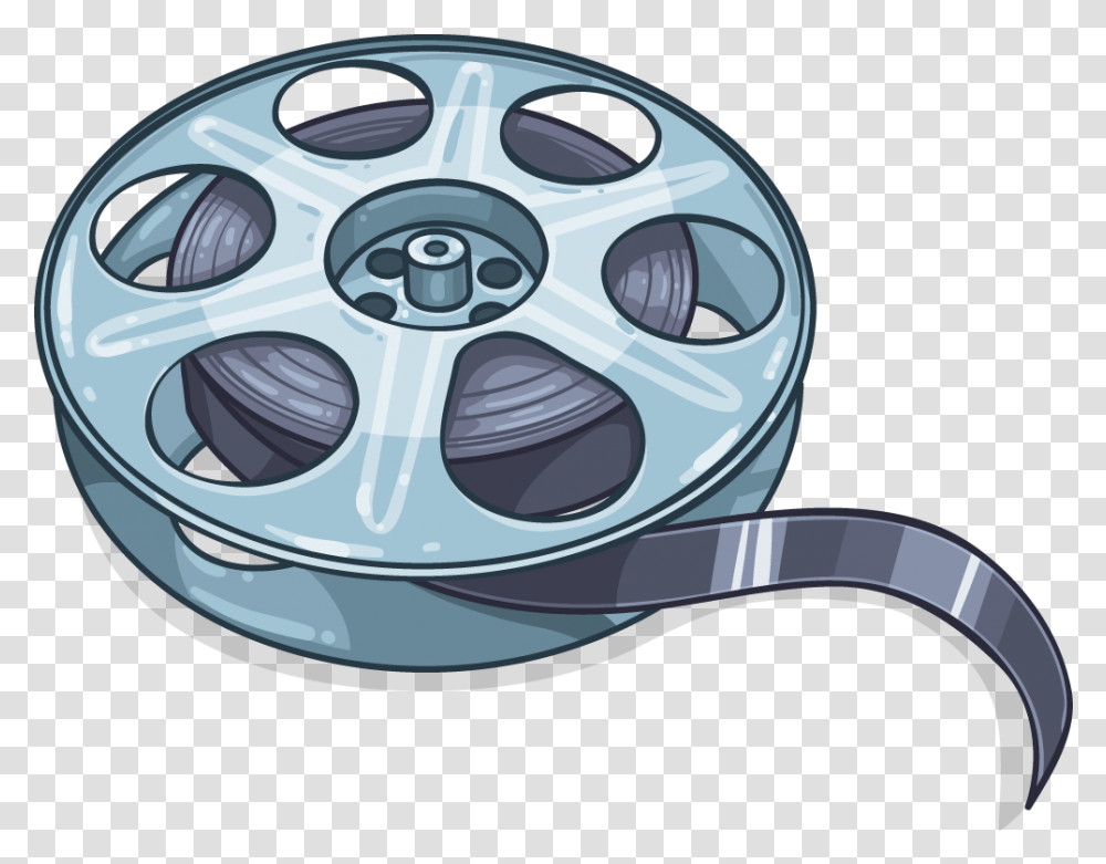 Film Reel To Reel Audio Tape Recording Cinema Reel Tape, Wheel, Machine, Alloy Wheel Transparent Png