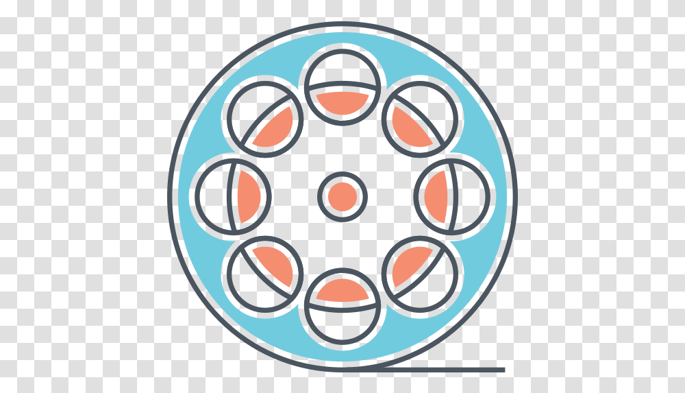 Film Reel Vector Icons Free Download In Dot, Text, Graphics, Art, Sphere Transparent Png