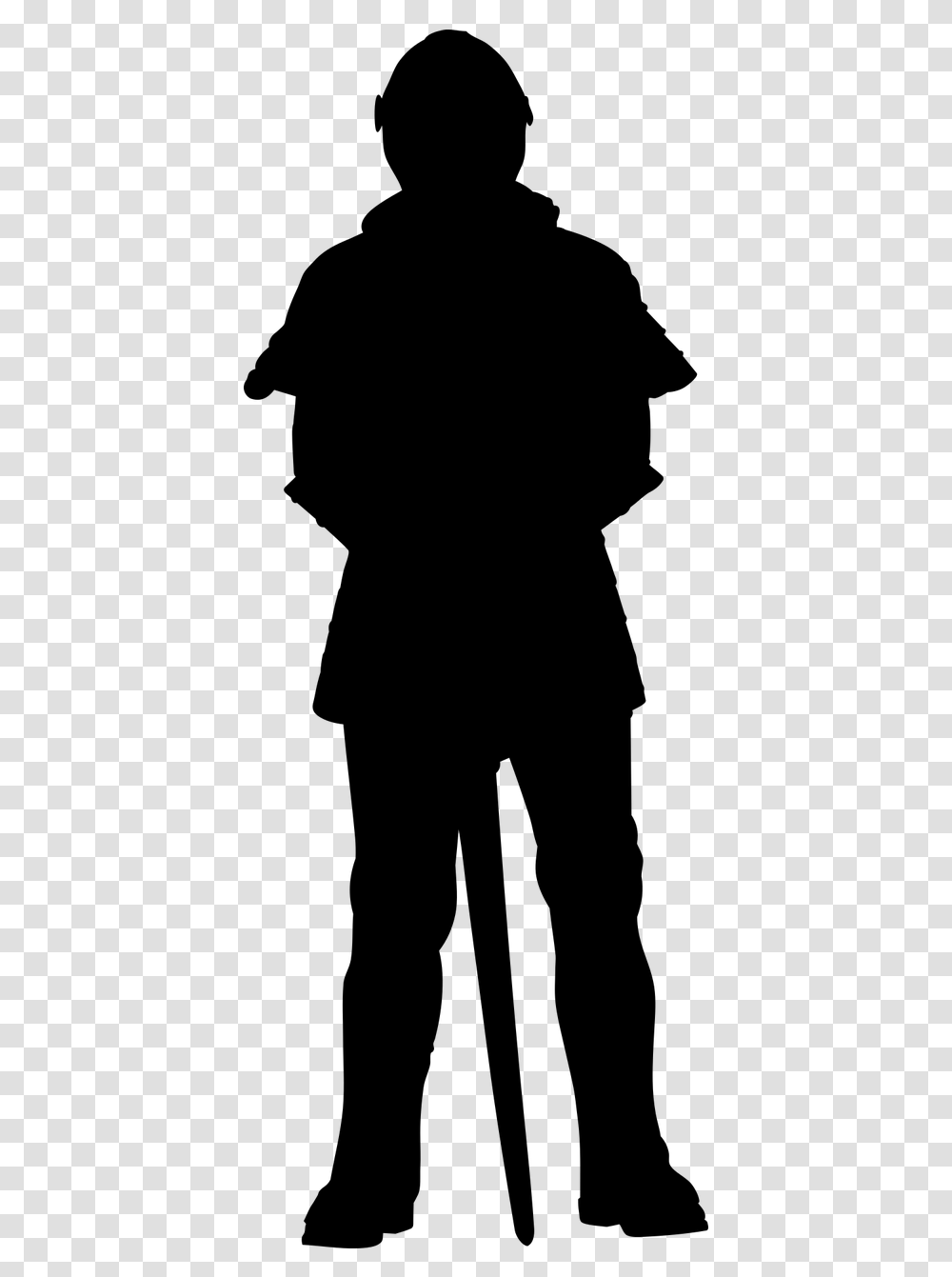 Film Sentinel Character Silhouette, Gray, World Of Warcraft Transparent Png