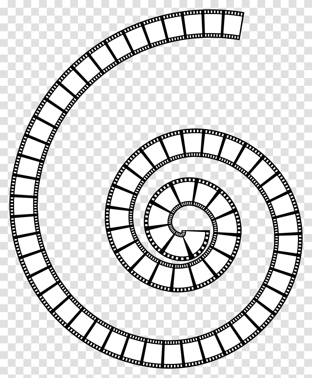 Film Strip Spiral Clip Arts Vector Circle Frame, Analog Clock, Clock Tower, Architecture, Building Transparent Png
