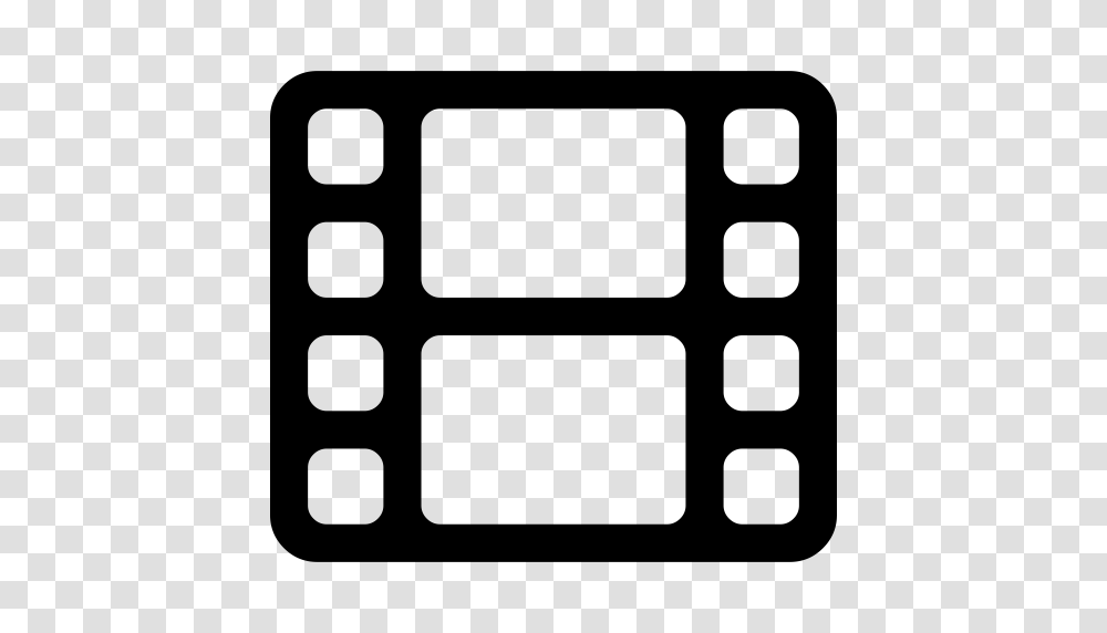 Film Strip With Two Film Strip Movie Icon With And Vector, Gray, World Of Warcraft Transparent Png