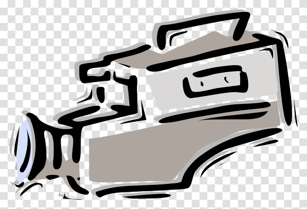 Film Tape Video Camera Clip Art Cartoon Video Camera Clip Art, Electronics, Gun, Weapon, Weaponry Transparent Png