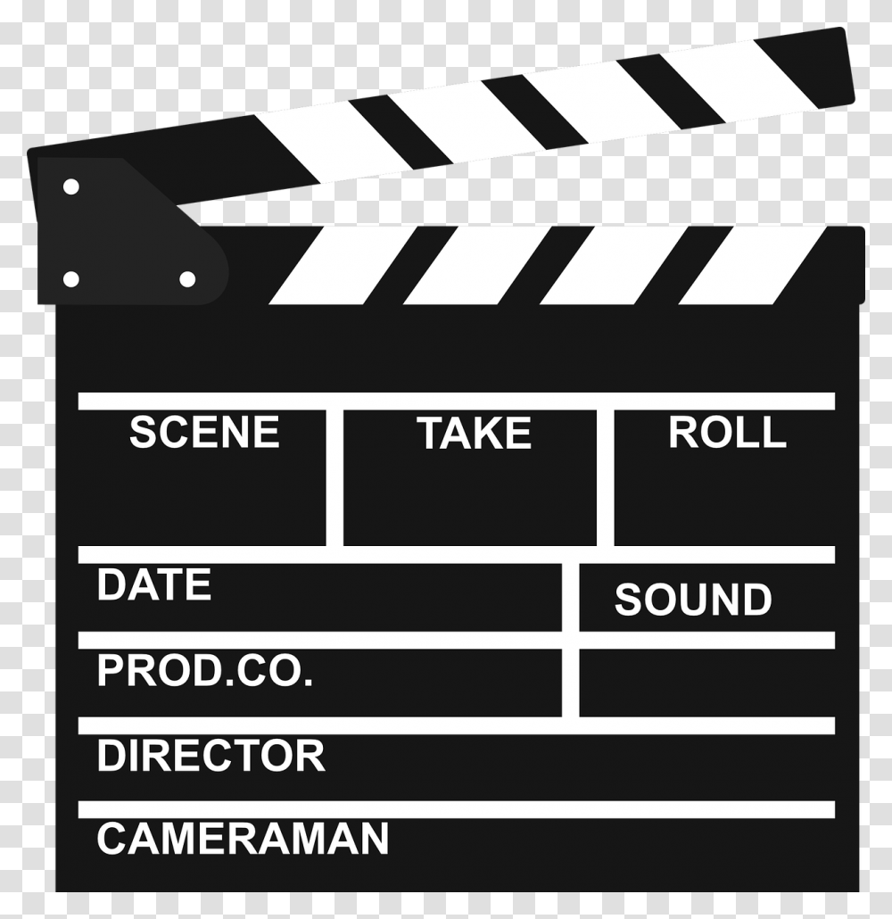 Filmklappe Film Cinema Hatch Film Clapper, Label, Text, Word, Tarmac Transparent Png