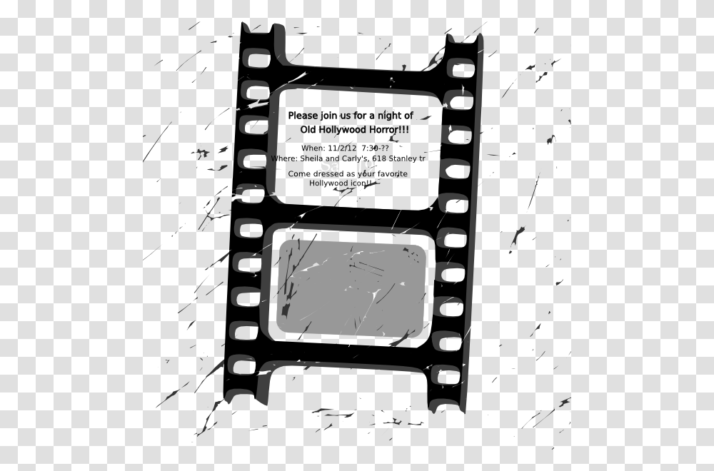 Filmstrip Clipart Movie Ticket Film Clip Art Vector, Label, Clock Tower Transparent Png