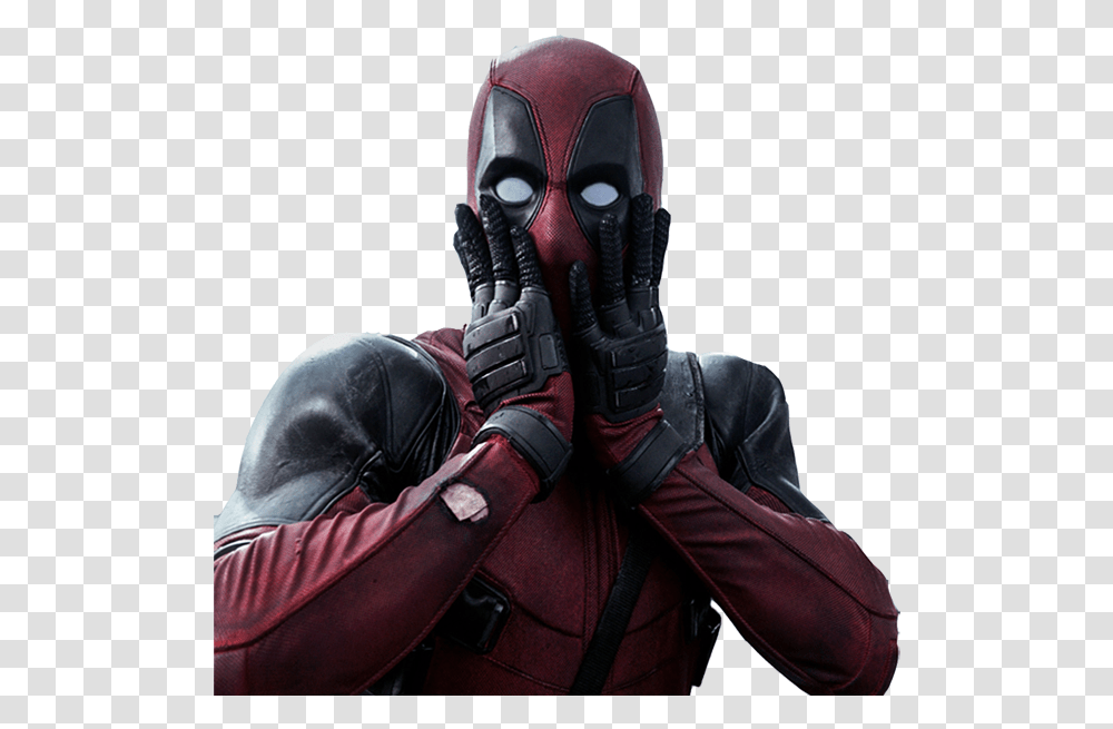 Filterfilter Shocked Deapool Deadpool Oh My Meme, Person, Human, Apparel Transparent Png