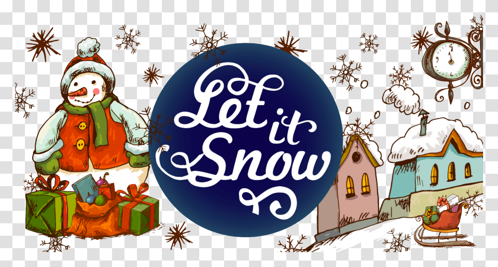 Filterlet It Snow Illustration, Clock Tower, Building Transparent Png