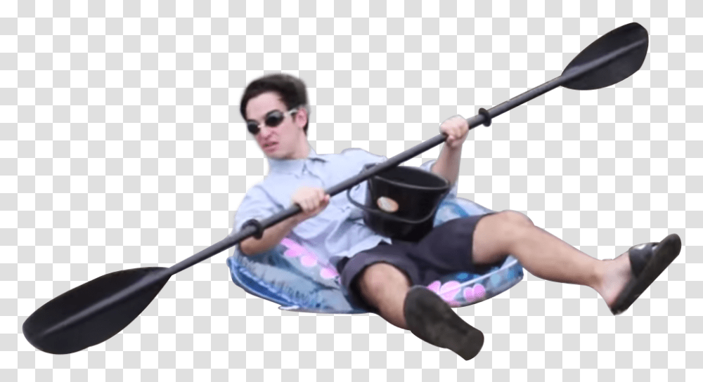 Filthy Frank Filthy Frank Clear Background, Person, Oars, Sunglasses, Paddle Transparent Png