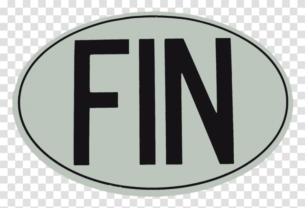 Fin International Vehicle Registration Oval, Logo, Trademark Transparent Png