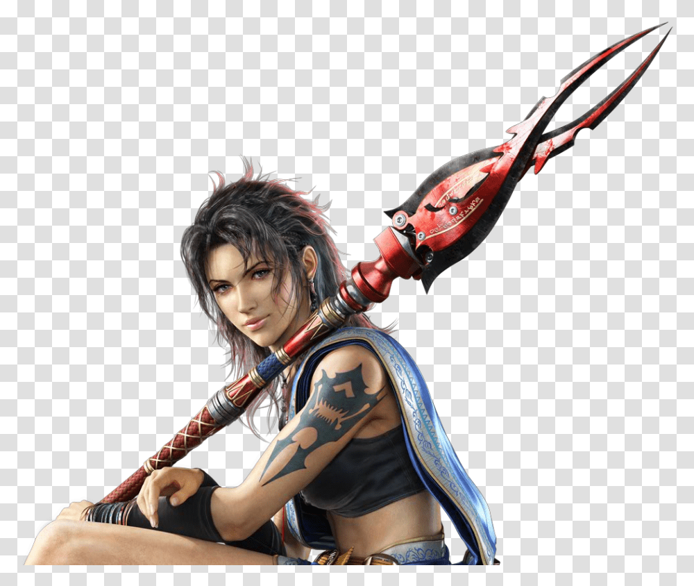 Final Fantasy 13 Fang Tattoo, Skin, Person, Bow, Costume Transparent Png