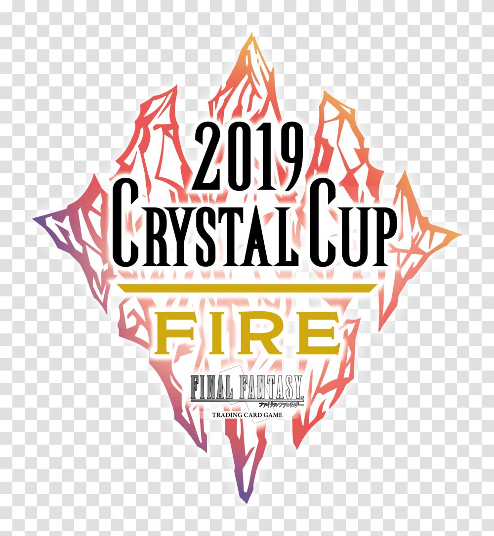 Final Fantasy 13 Logo 2019 Crystal Cup Fire Graphic Graphic Design, Ketchup, Text, Paper, Weapon Transparent Png