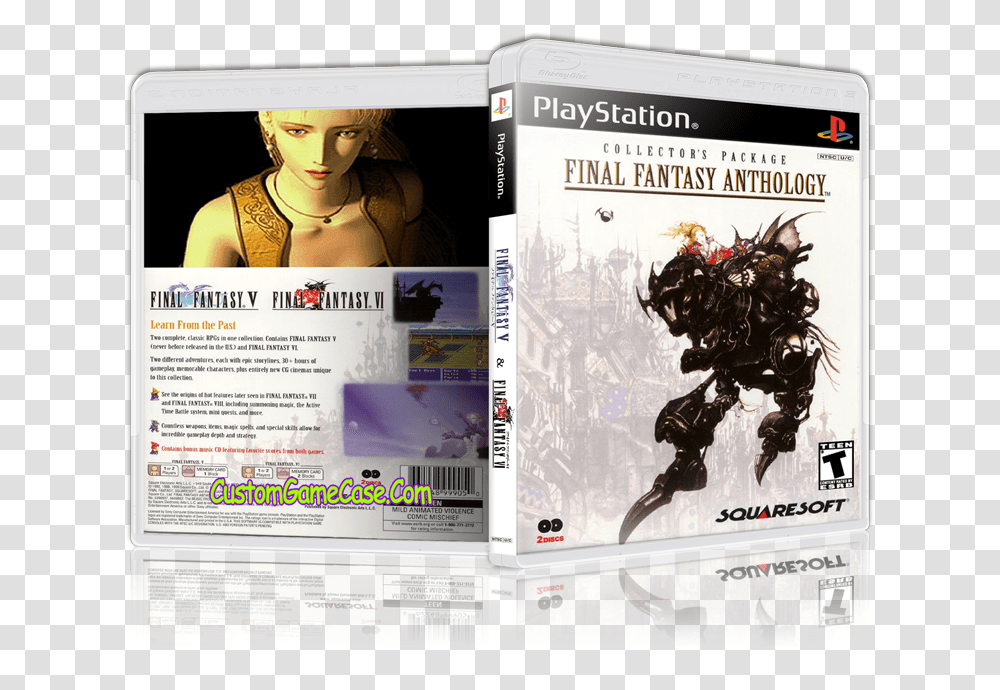 Final Fantasy 5 Cover Final Fantasy Anthology Final Fantasy Vi Usa V1, Person, Dvd, Disk, Poster Transparent Png