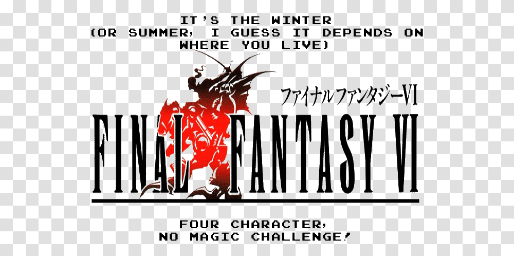 Final Fantasy 6 Logo, Person, Alphabet Transparent Png