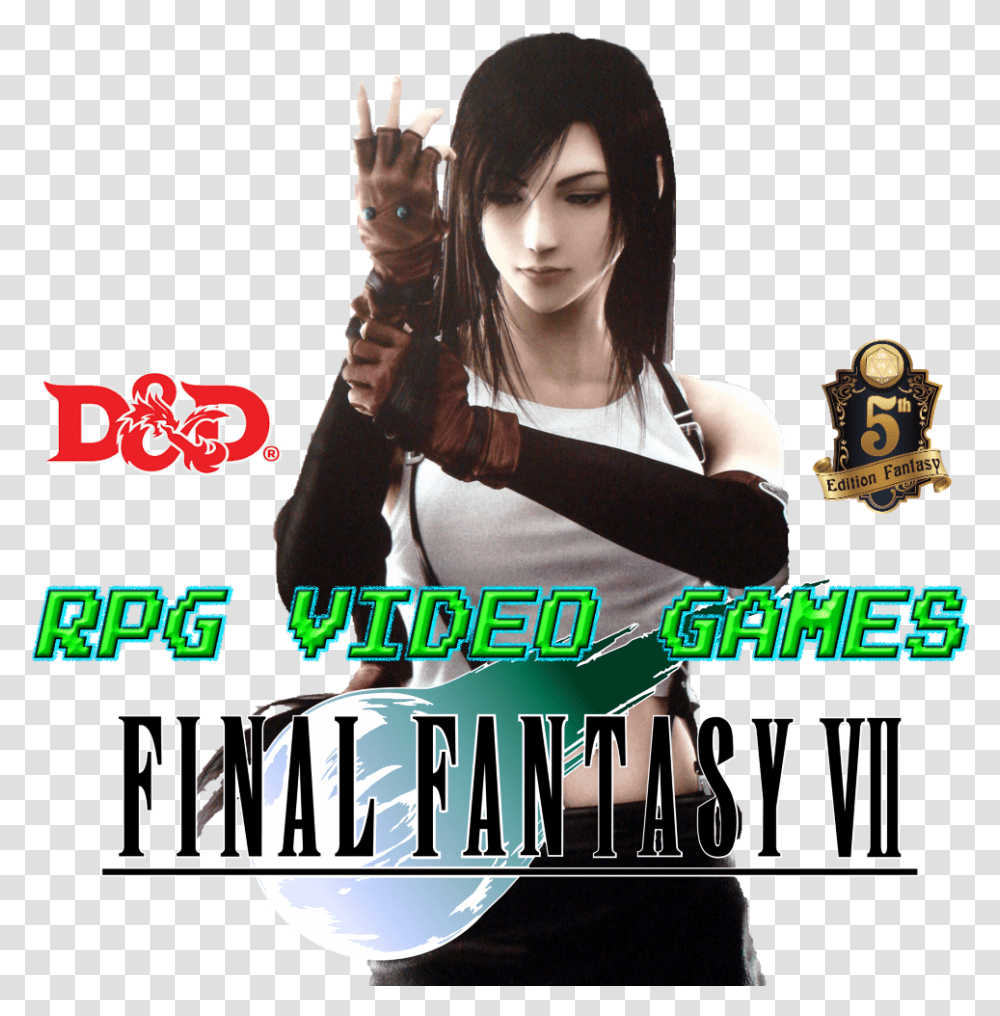 Final Fantasy 7 Tifa Lockheart Dnd 5e Tifa Lockhart In Game, Person, Human, Finger, Hand Transparent Png