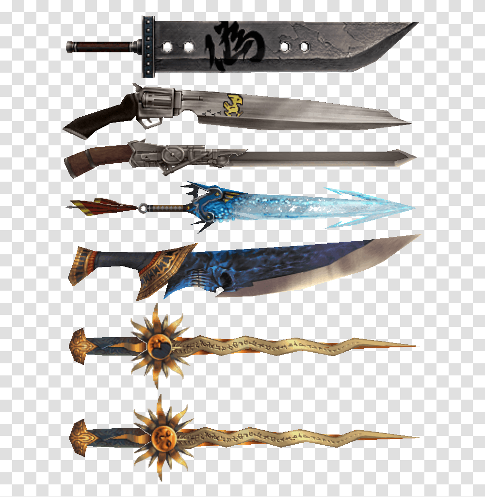 Final Fantasy Best Sword, Weapon, Weaponry, Blade, Knife Transparent Png