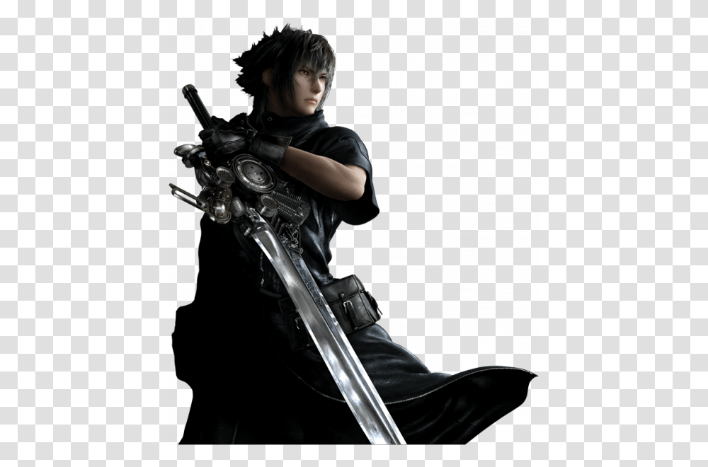 Final Fantasy Engine Blade, Sword, Weapon, Weaponry, Person Transparent Png