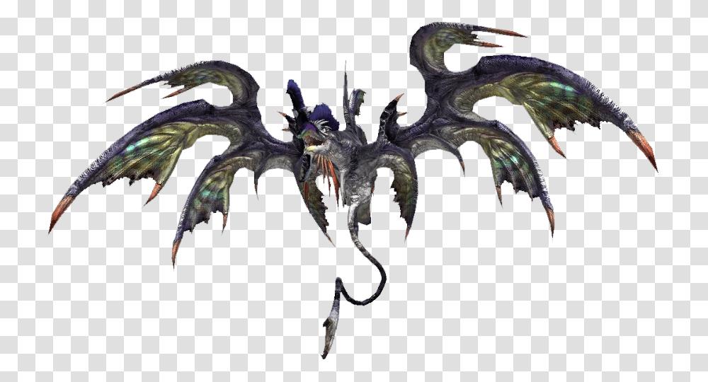 Final Fantasy Flying Enemy Dragon, Dinosaur, Reptile, Animal, Bird Transparent Png