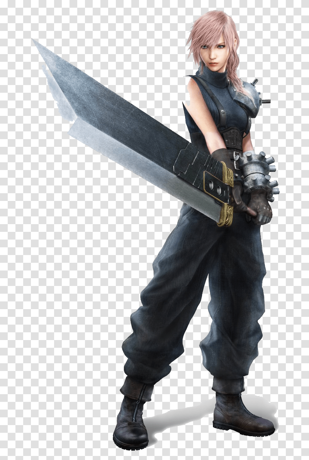 Final Fantasy Free Download Final Fantasy Xiii Lightning Cloud, Person, Human, Ninja, Blade Transparent Png