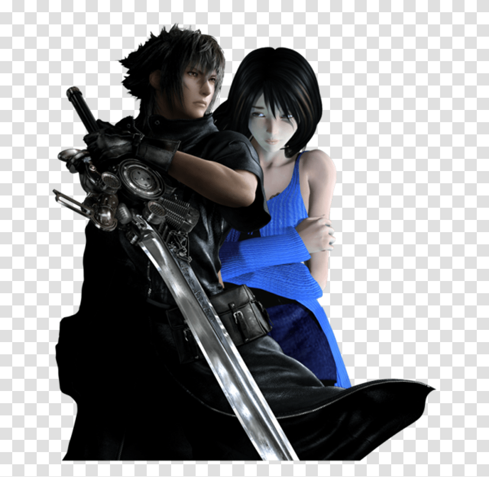 Final Fantasy Images Rinoa And Noctis Hd Wallpaper And Background, Person, Human, Sword, Blade Transparent Png