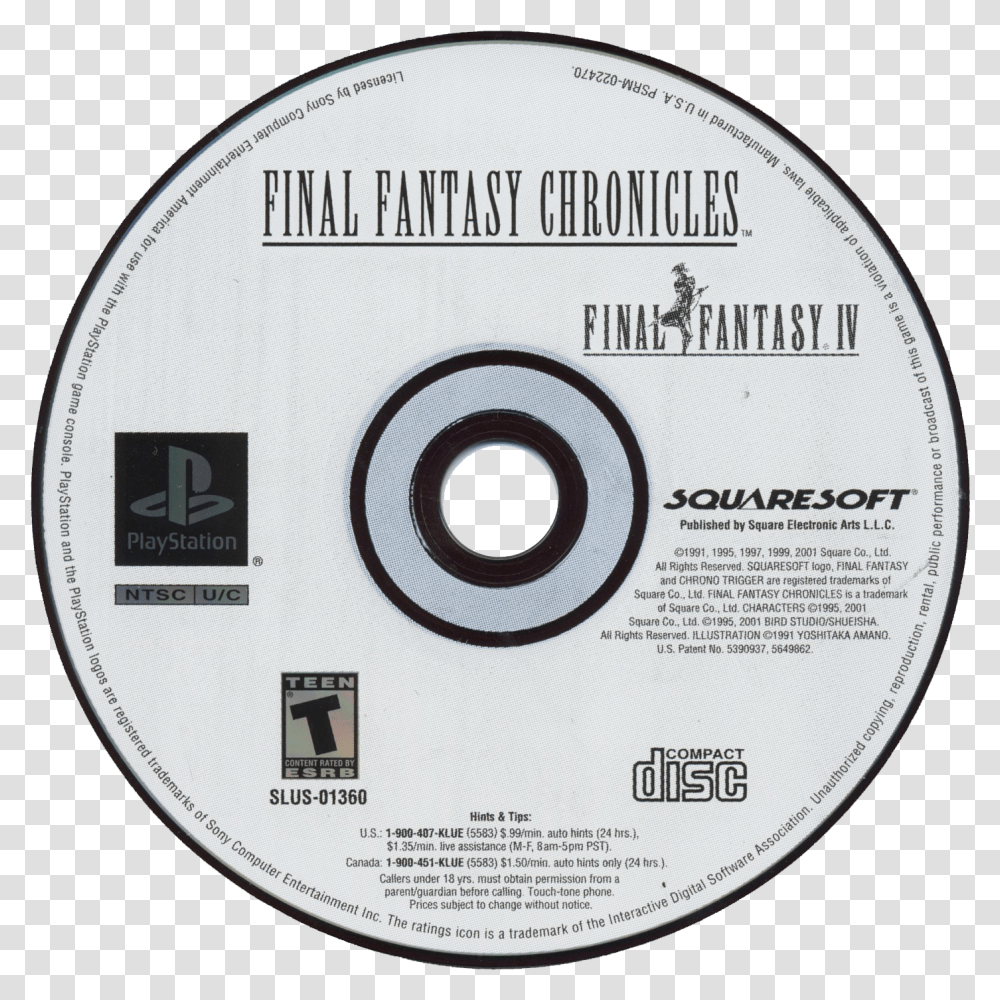 Final Fantasy Iv Details Launchbox Games Database Final Fantasy Viii Disc 2, Disk, Dvd Transparent Png