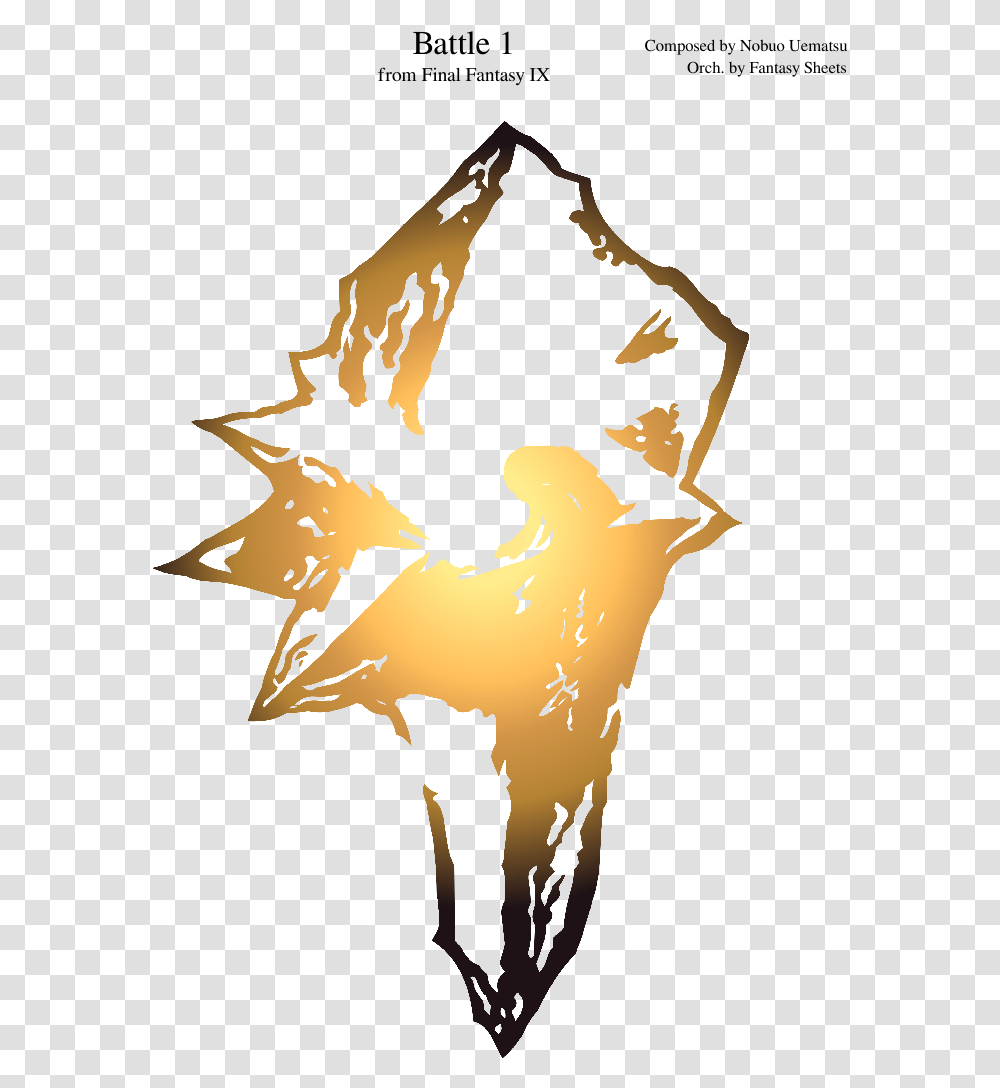 Final Fantasy Ix Logo Clipart Final Fantasy 9 Symbol, Silhouette, Label Transparent Png