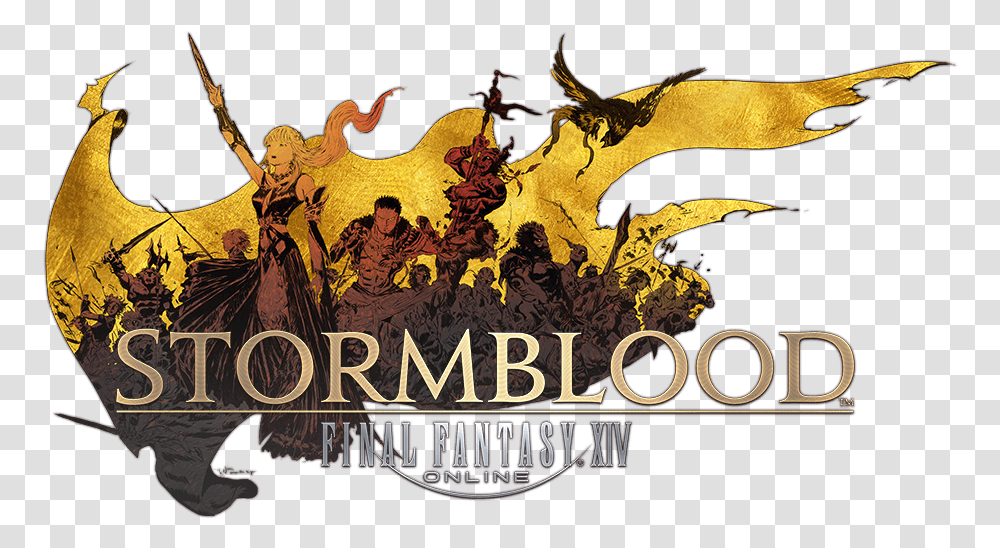 Final Fantasy Opus 5 Booster Box Final Fantasy Xiv Stormblood Logo, Poster, Advertisement, Dragon, Unreal Tournament Transparent Png