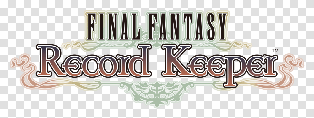 Final Fantasy Record Keeper Logo, Alphabet, Legend Of Zelda, Lace Transparent Png