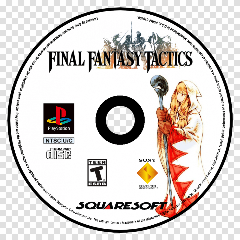 Final Fantasy Tactics Details Launchbox Games Database Final Fantasy Logo Ong, Disk, Dvd, Person, Human Transparent Png