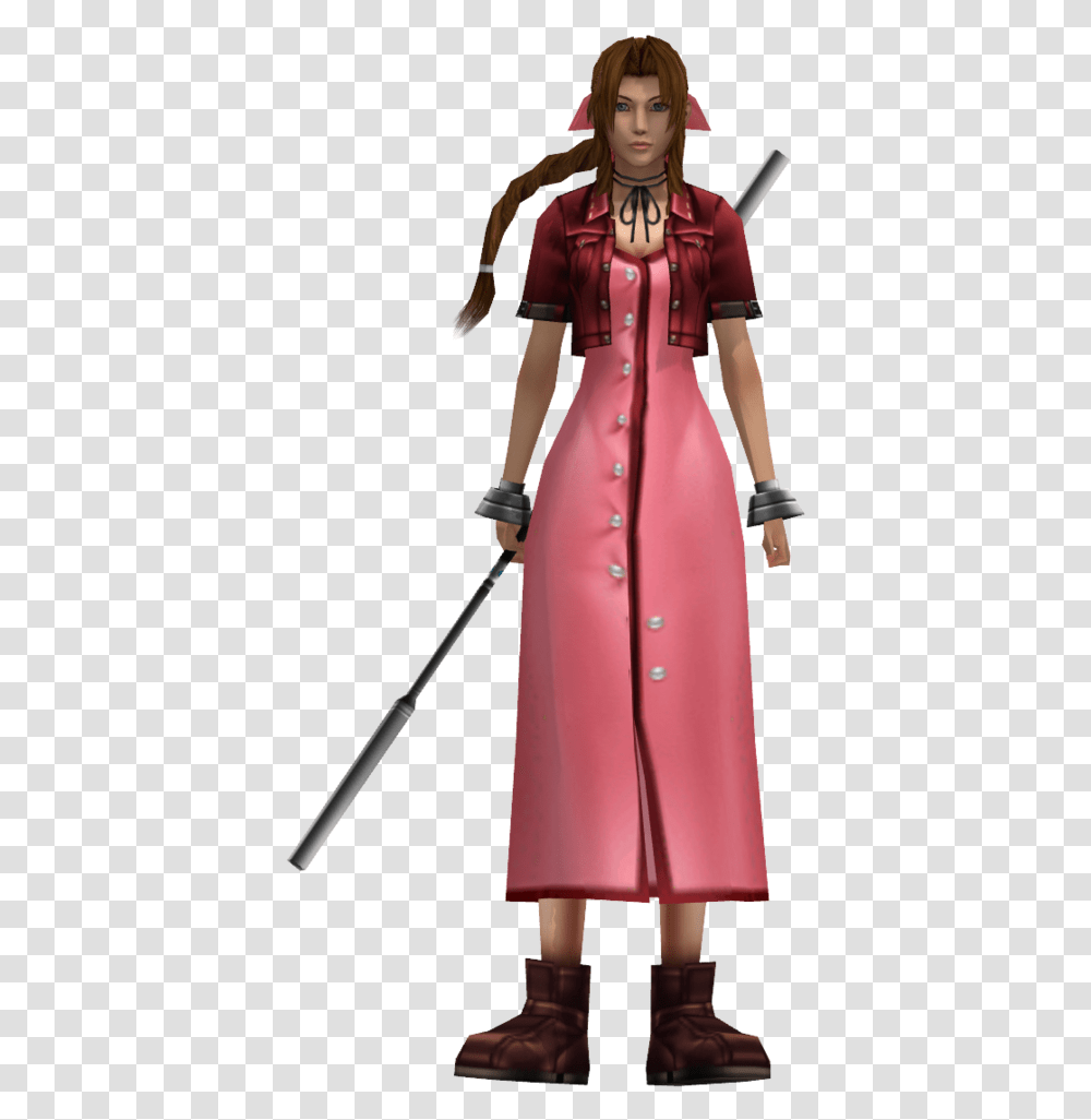 Final Fantasy Vii Aerith Gainsborough, Coat, Costume, Person Transparent Png