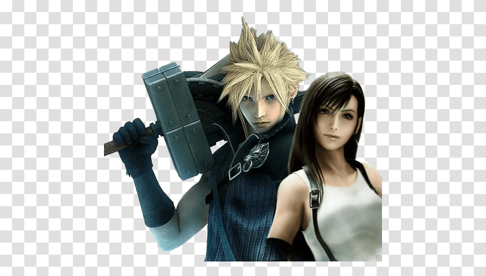 Final Fantasy Vii Remake Image File Final Fantasy 7 Cloud And Zack, Person, Human, Costume Transparent Png