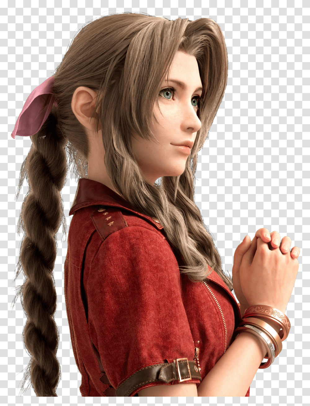 Final Fantasy Vii Remake Images All Ff7 Remake Tifa And Aerith, Hair, Person, Human, Finger Transparent Png