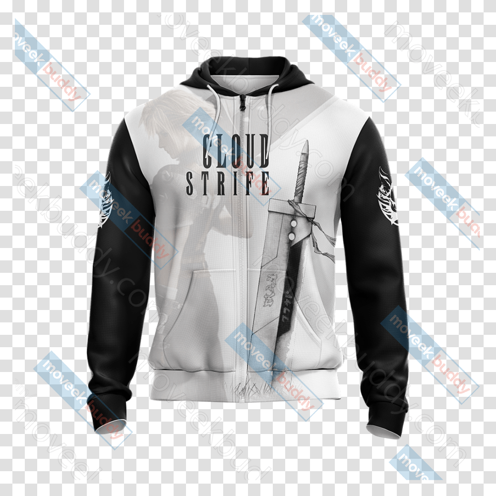 Final Fantasy Vii Zipper, Apparel, Jacket, Coat Transparent Png